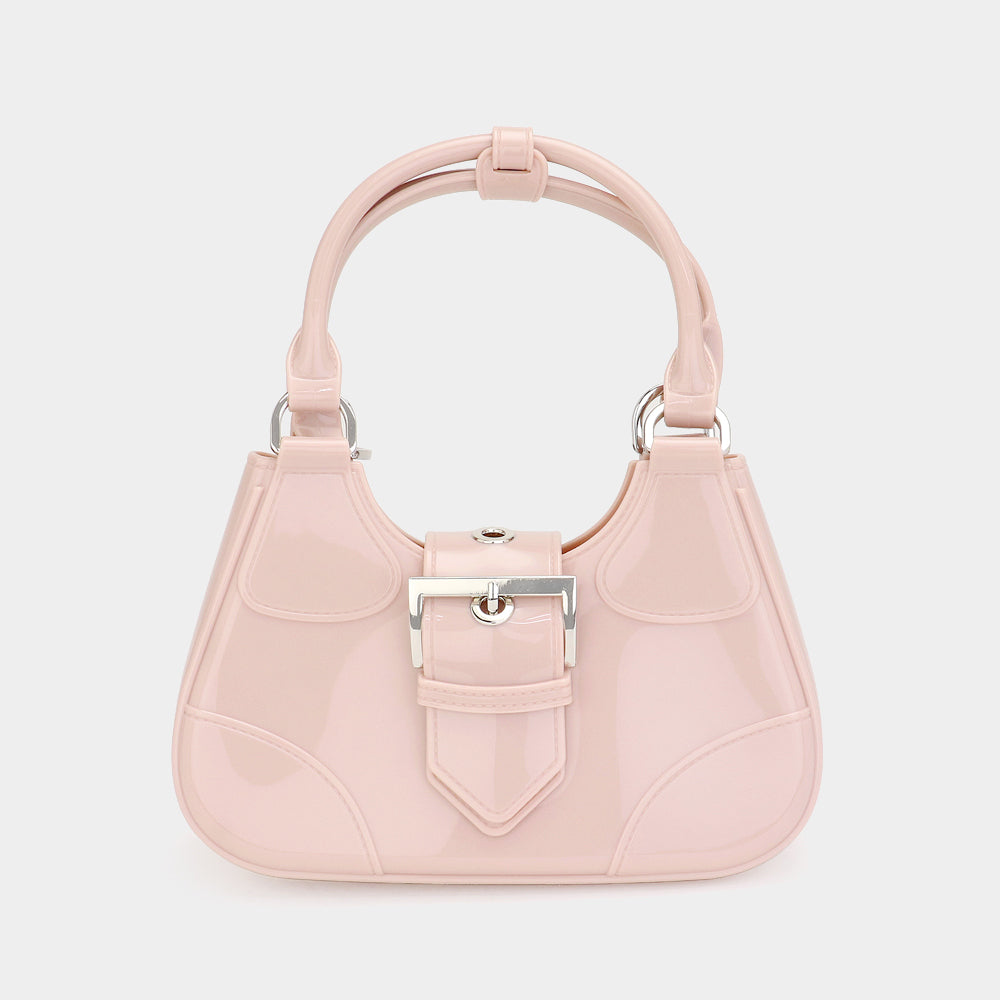 Buckle Pointed Jelly Shoulder Bag / Hand Bag