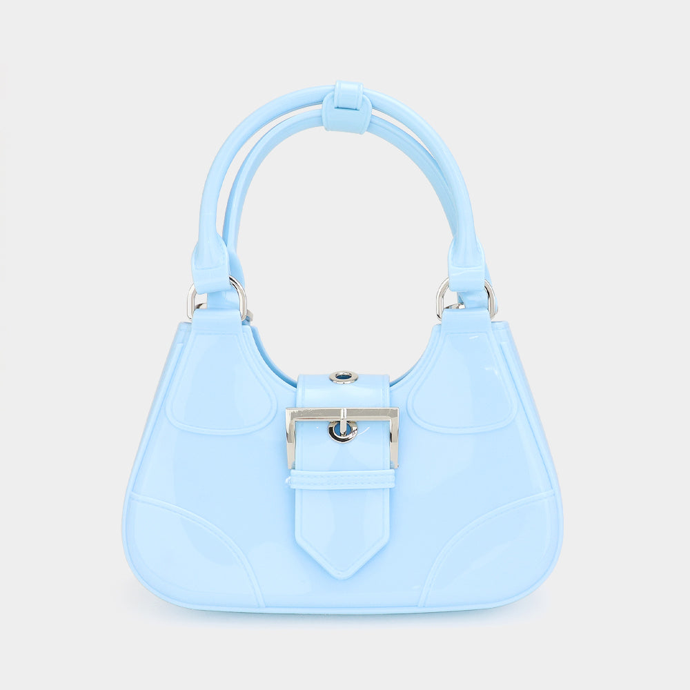 Buckle Pointed Jelly Shoulder Bag / Hand Bag