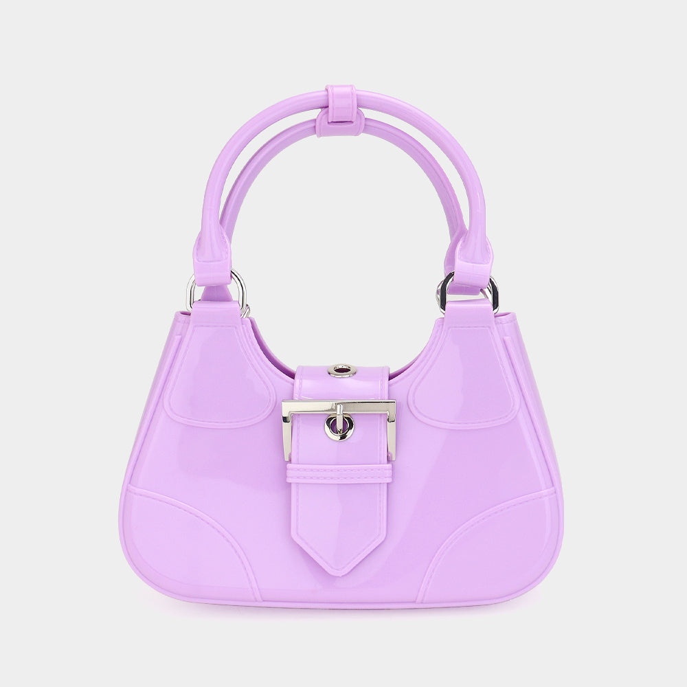 Buckle Pointed Jelly Shoulder Bag / Hand Bag