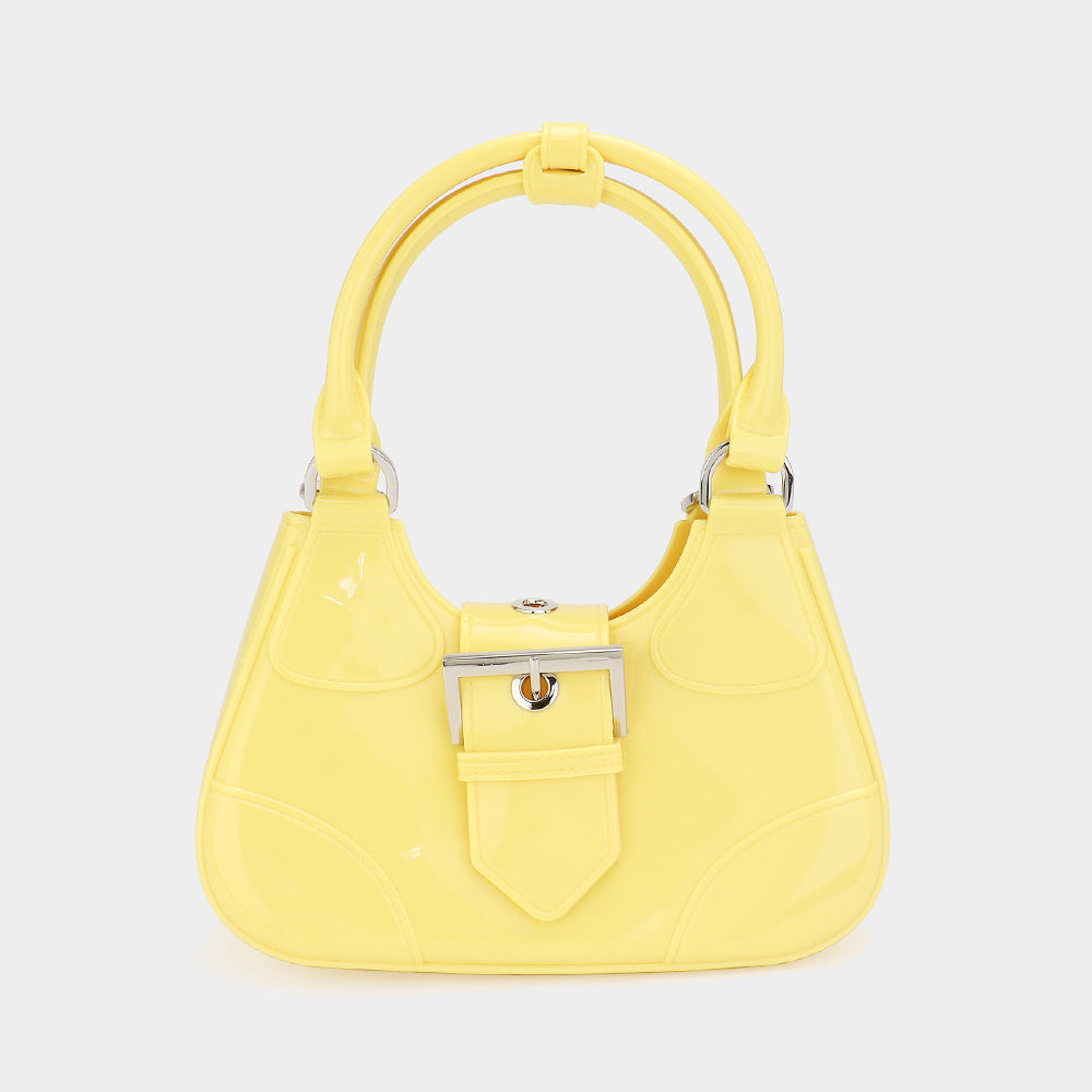 Buckle Pointed Jelly Shoulder Bag / Hand Bag
