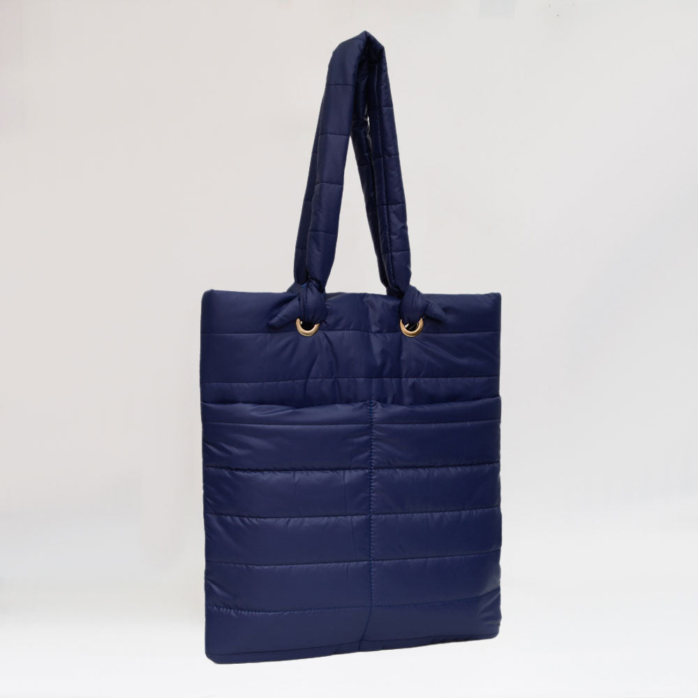 Soft Padded Quilted Tote Bag