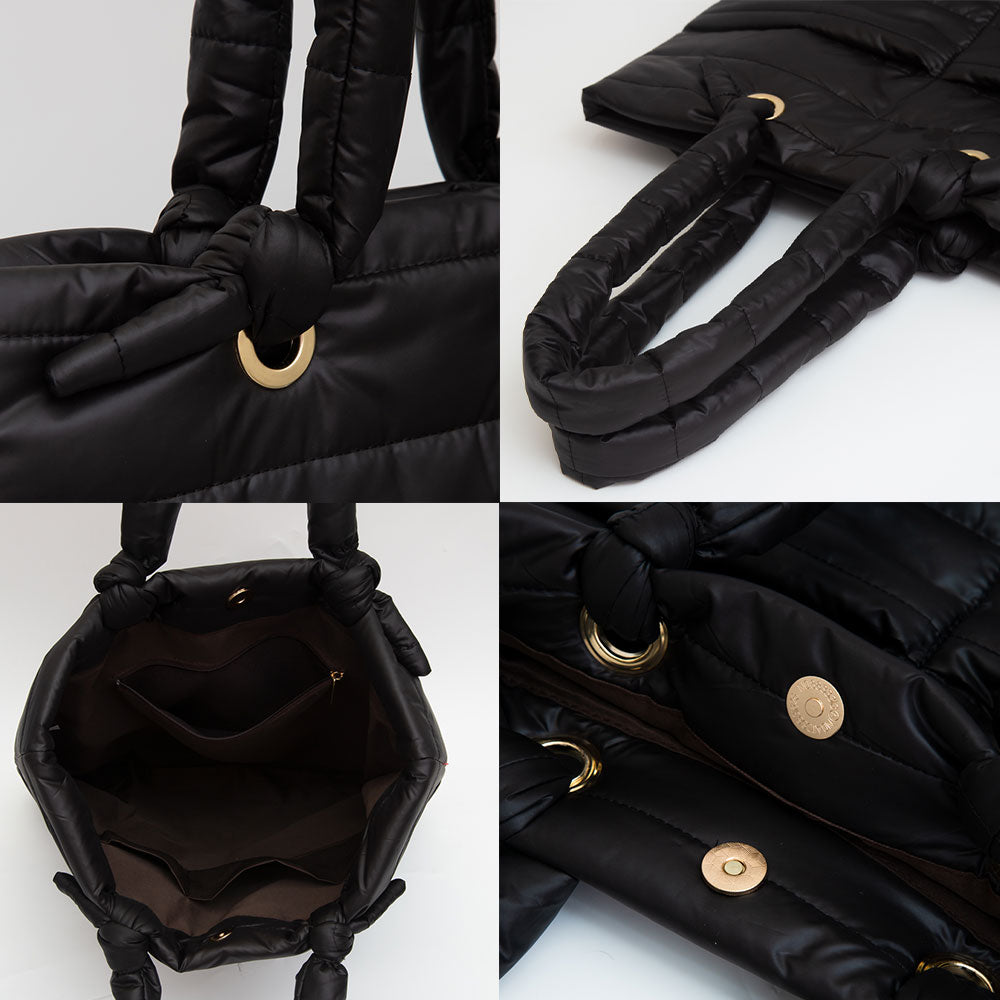 Soft Padded Quilted Tote Bag