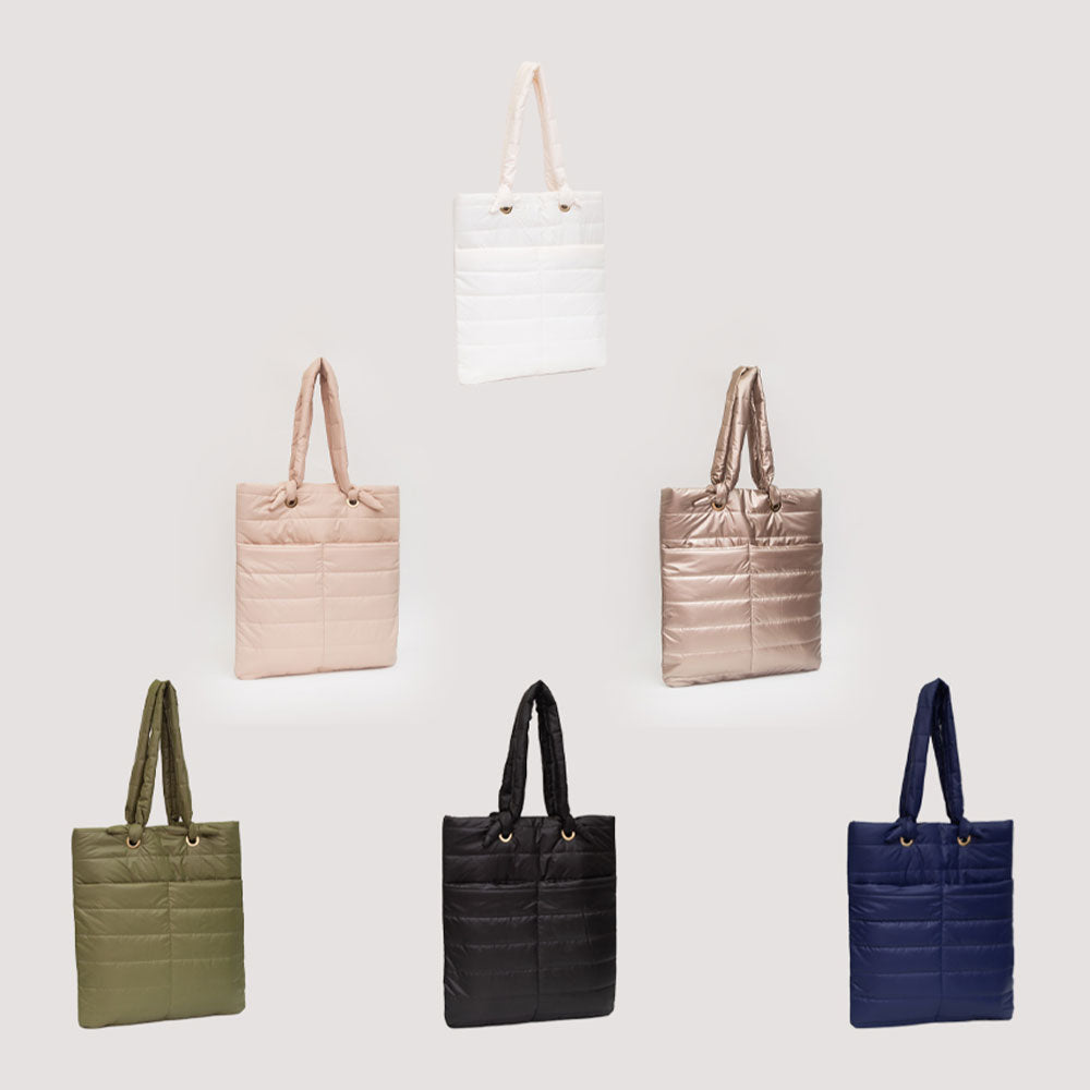 Soft Padded Quilted Tote Bag