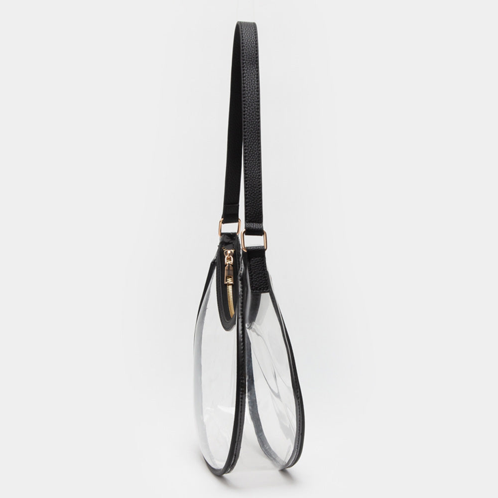 Transparent Shoulder Hobo Bag