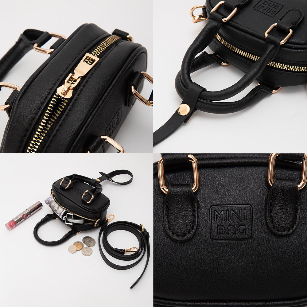 Faux Leather Bag Charm / Mini Bag / Crossbody Bag