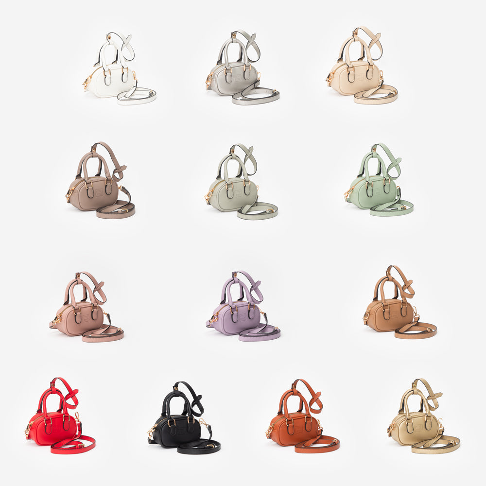 Faux Leather Bag Charm / Mini Bag / Crossbody Bag