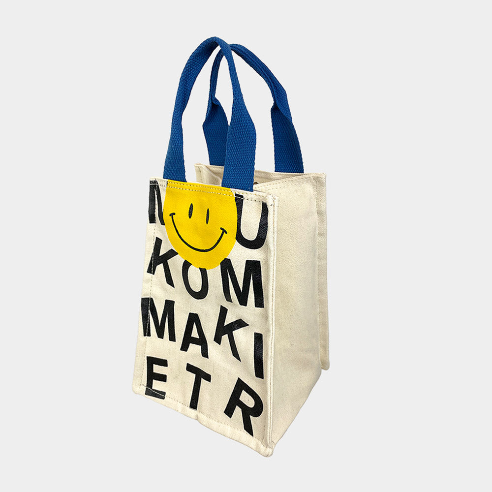 Smile Accented Rectangle Tote Bag