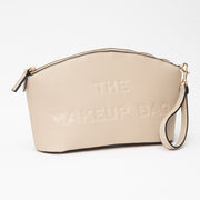 Faux Leather THE MAKE UP BAG Message Pouch Bag Beauty Organizer Bag