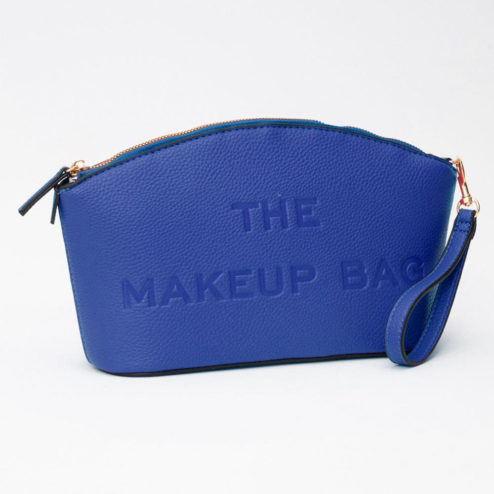 Faux Leather THE MAKE UP BAG Message Pouch Bag Beauty Organizer Bag