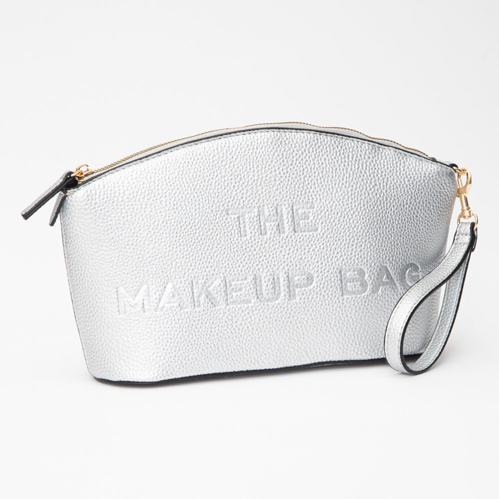 Faux Leather THE MAKE UP BAG Message Pouch Bag Beauty Organizer Bag