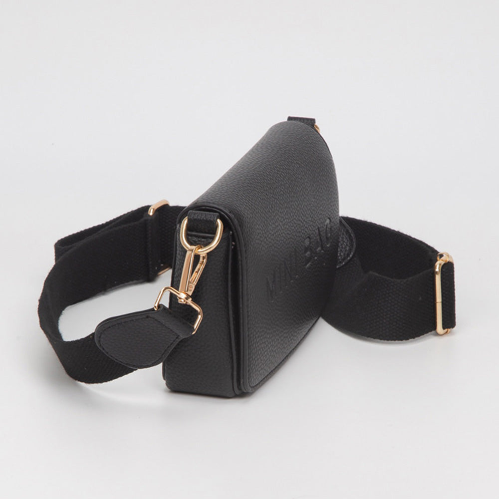 Faux Leather MINI BAG Message Structured Crossbody Bag