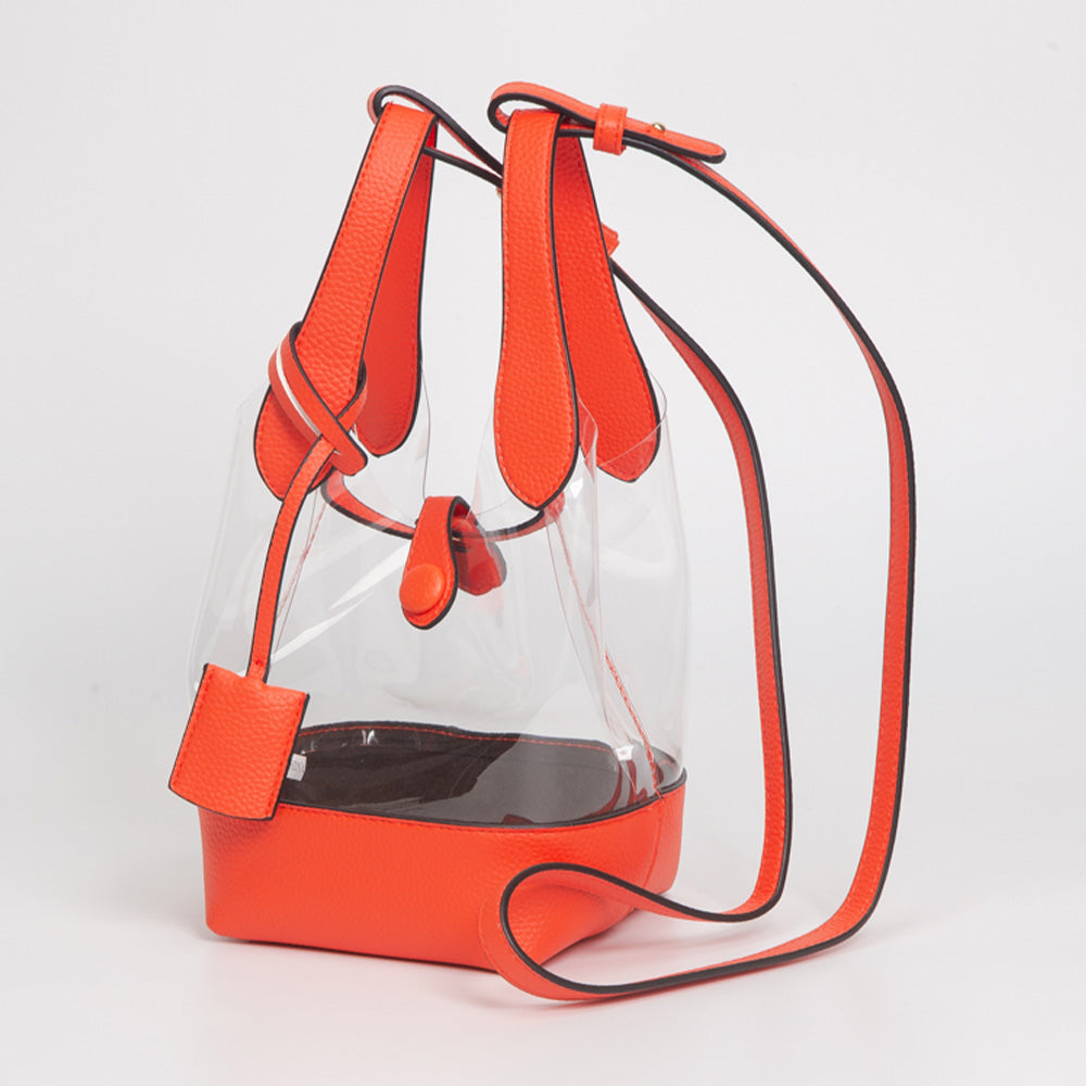 Transparent Bucket Shoulder Bag Crossbody Bag