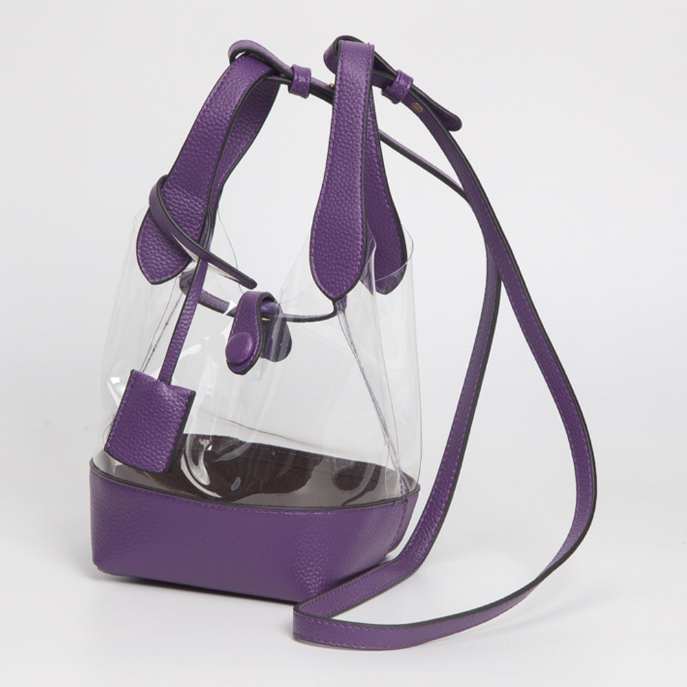 Transparent Bucket Shoulder Bag Crossbody Bag
