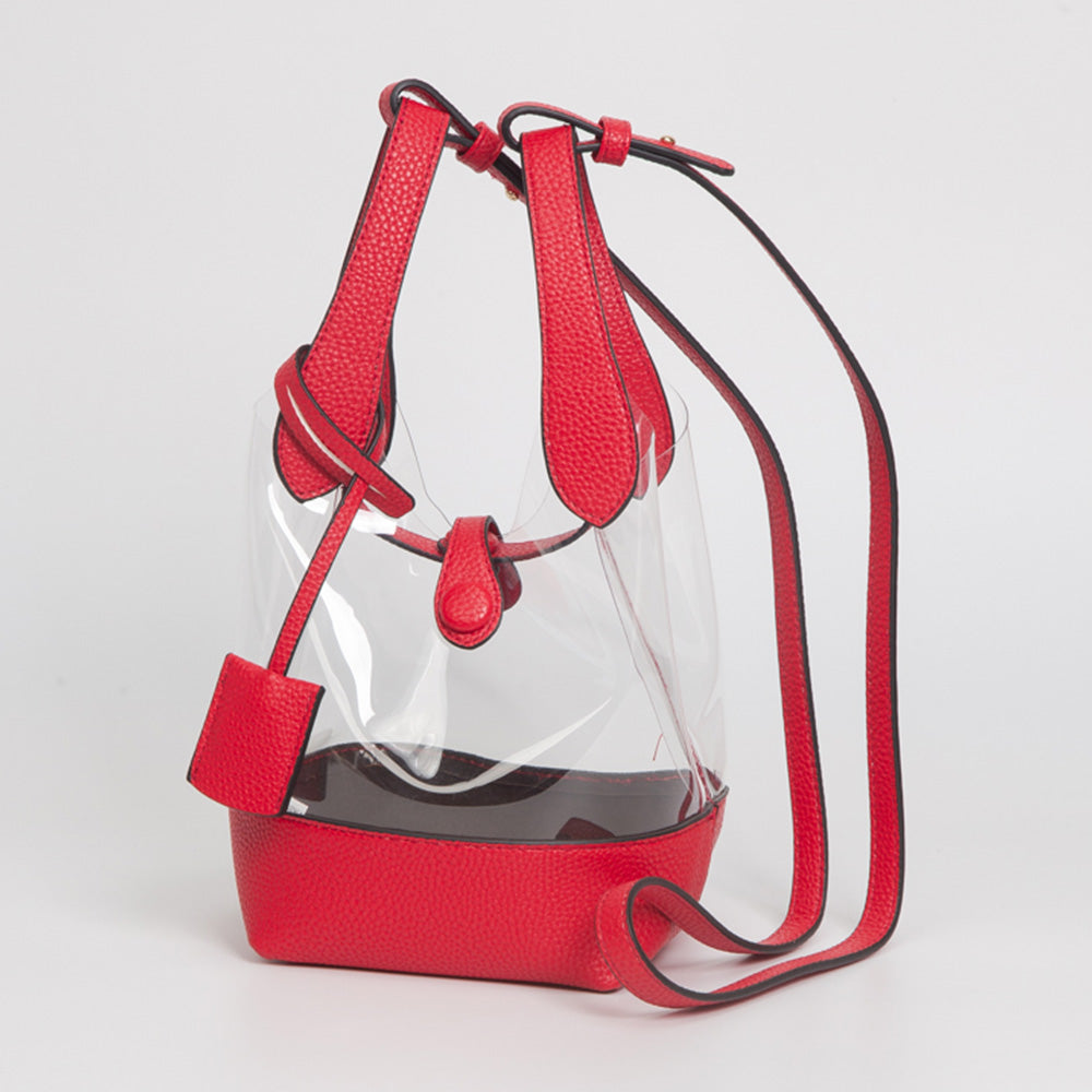 Transparent Bucket Shoulder Bag Crossbody Bag