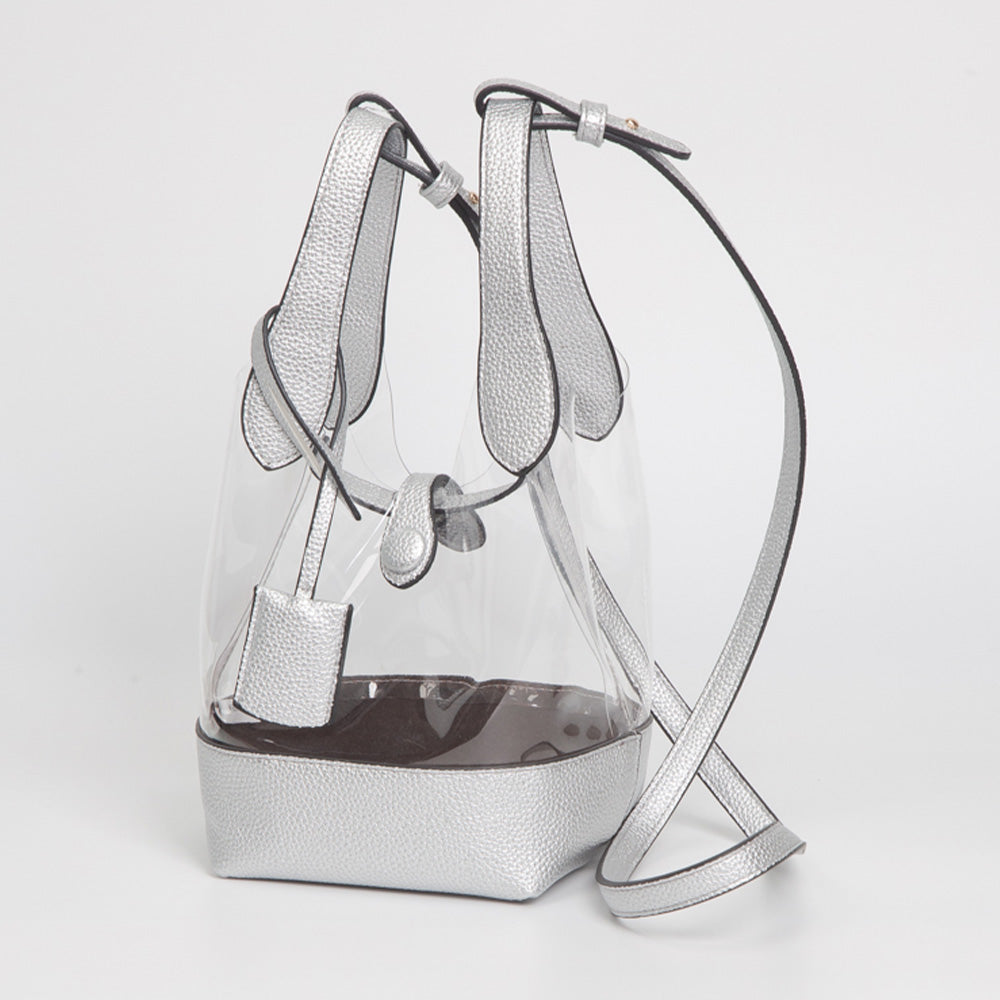 Transparent Bucket Shoulder Bag Crossbody Bag