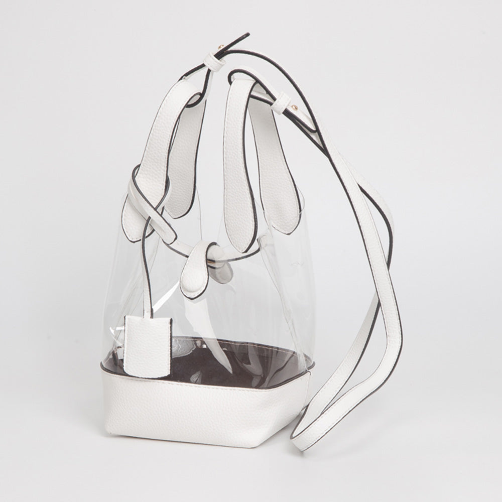 Transparent Bucket Shoulder Bag Crossbody Bag