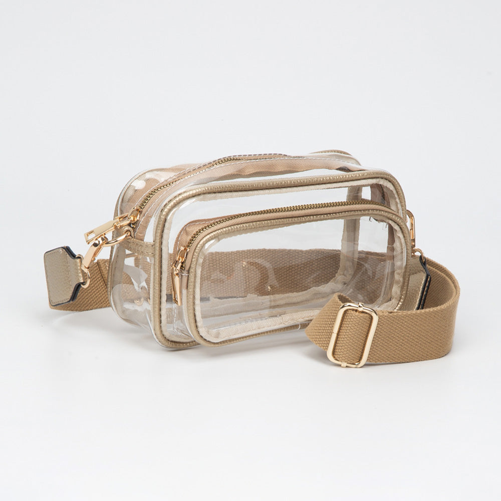Transparent Rectangular Crossbody Bag