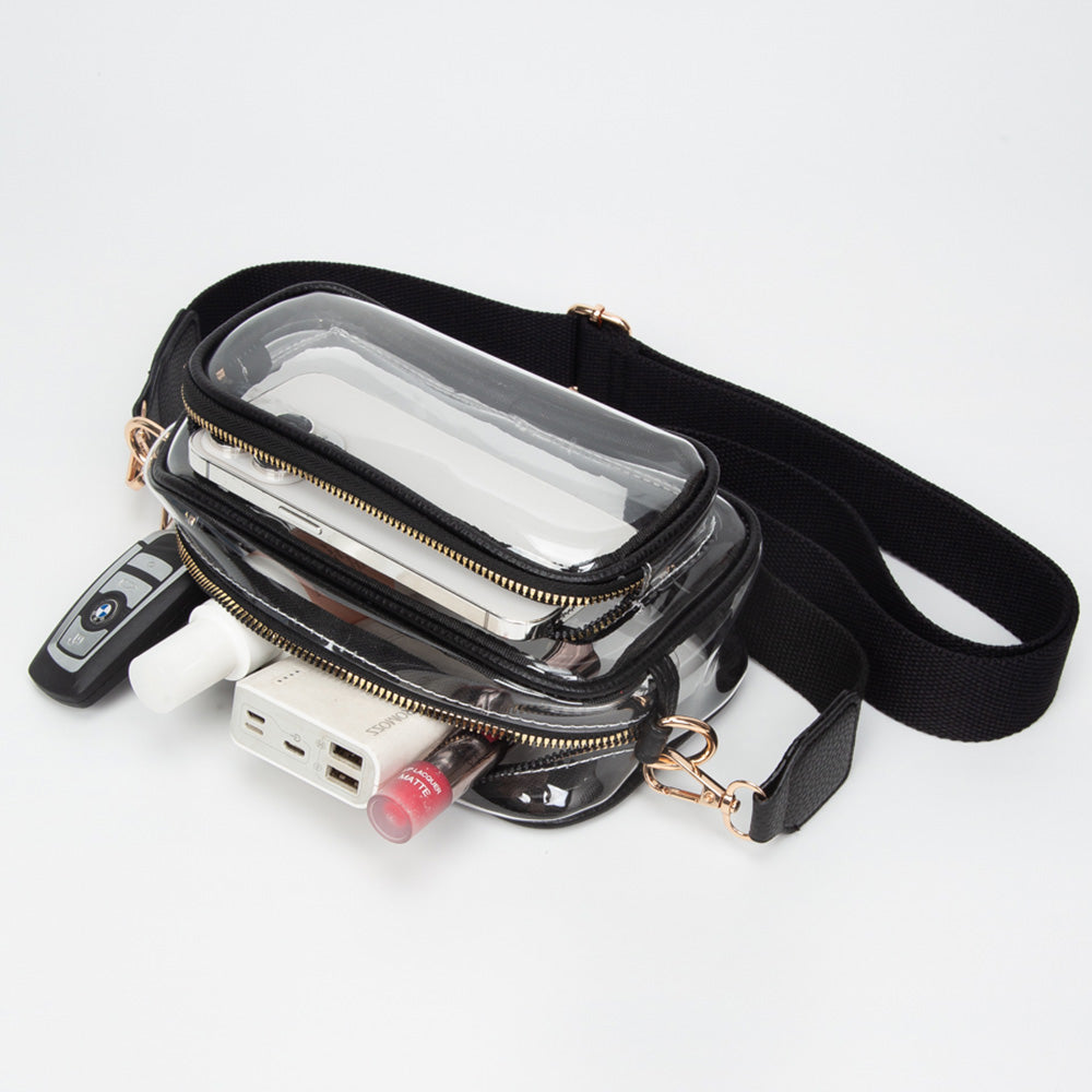 Transparent Rectangular Crossbody Bag
