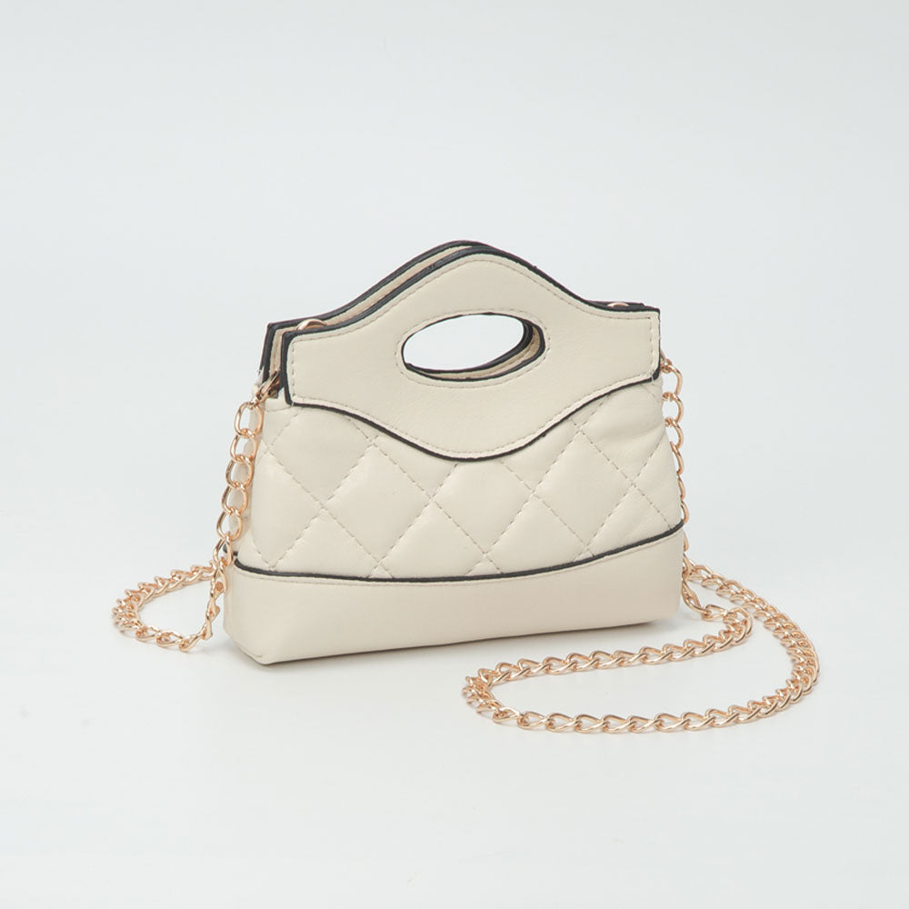 Smooth Faux Leather Mini Quilted Handbag Crossbody Bag