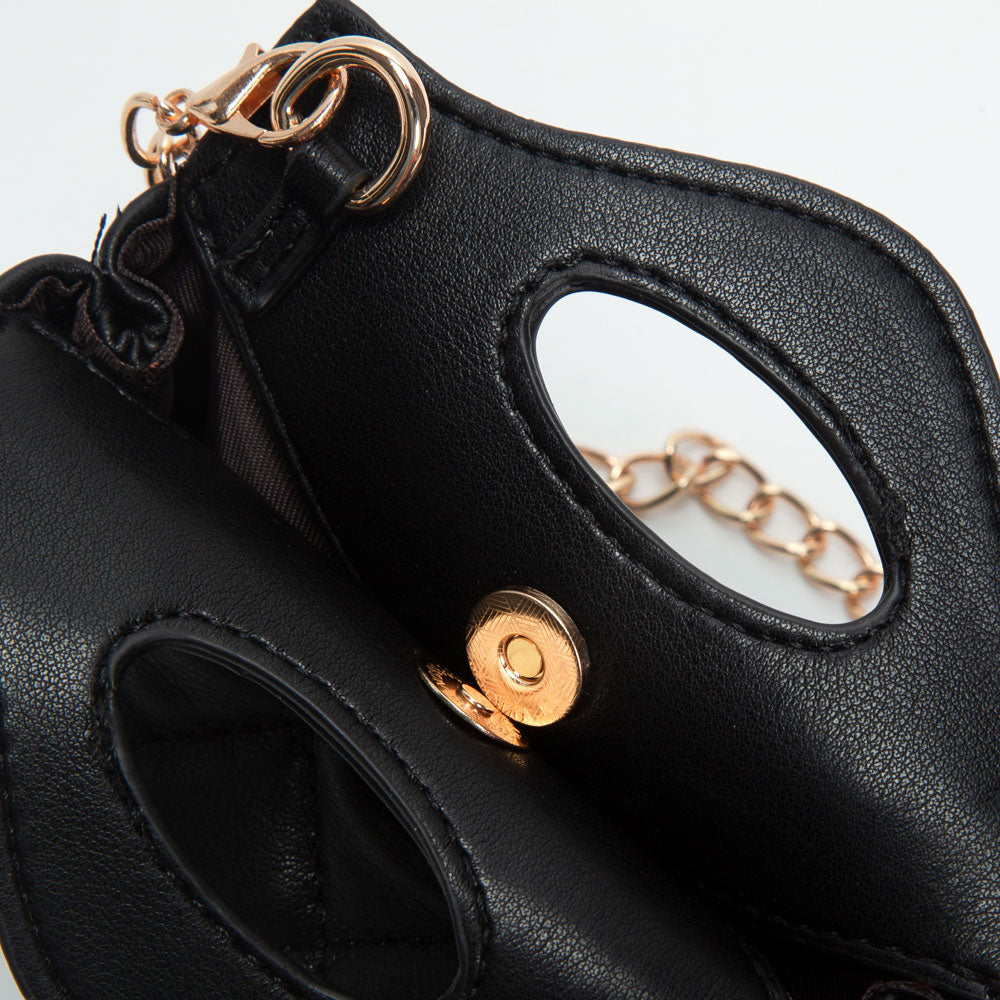 Smooth Faux Leather Mini Quilted Handbag Crossbody Bag