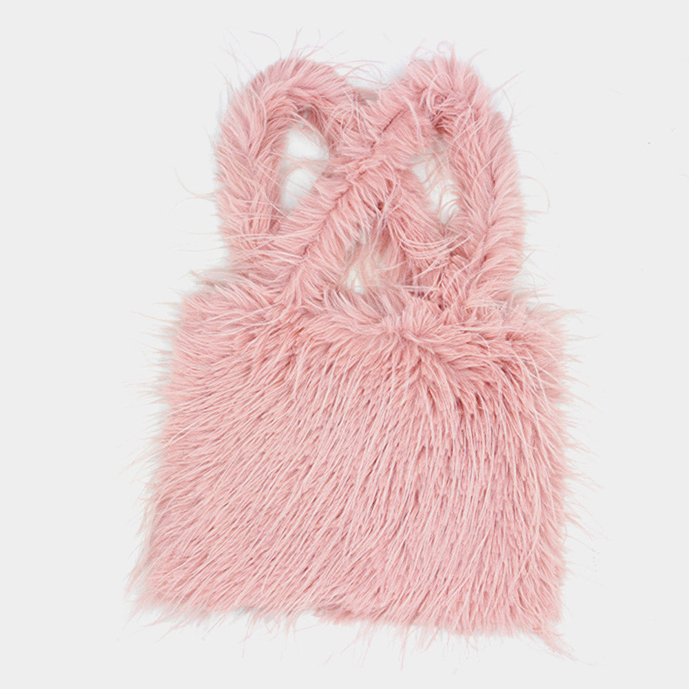 Furry Faux Fur Tote Bag