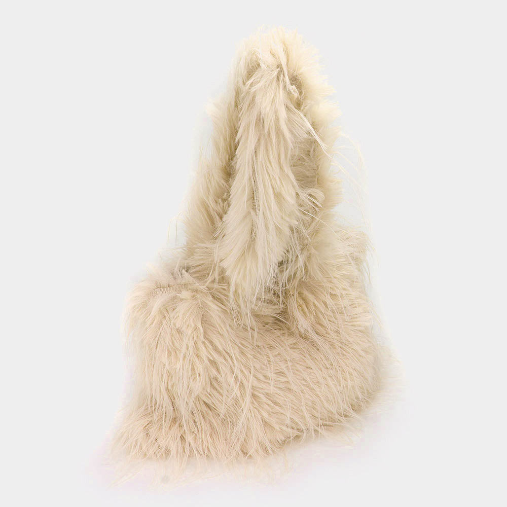 Furry Faux Fur Tote Bag