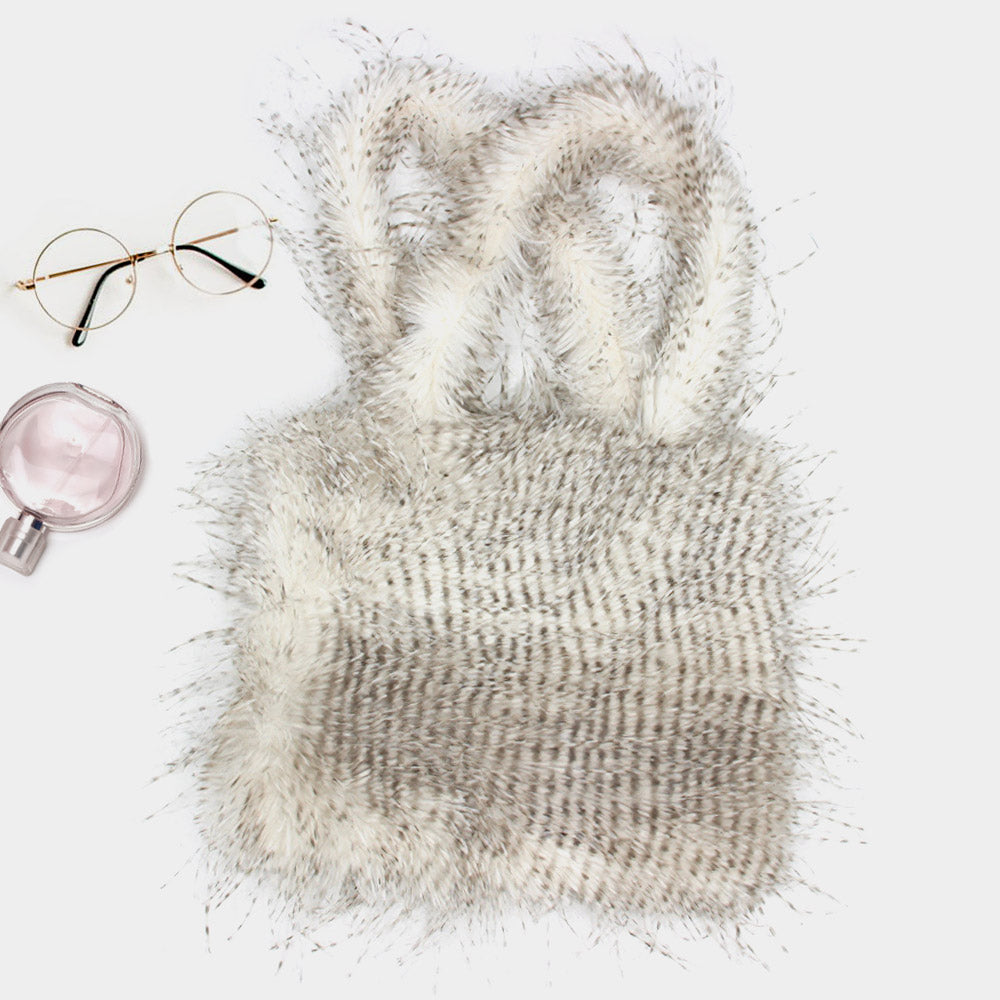 Furry Faux Fur Tote Bag