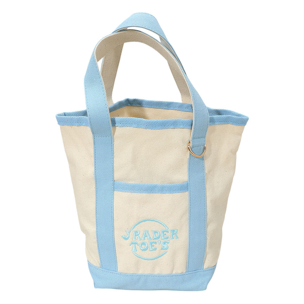 Jrader Toes Message Embroidered Small Multi Purpose Canvas Tote Bag