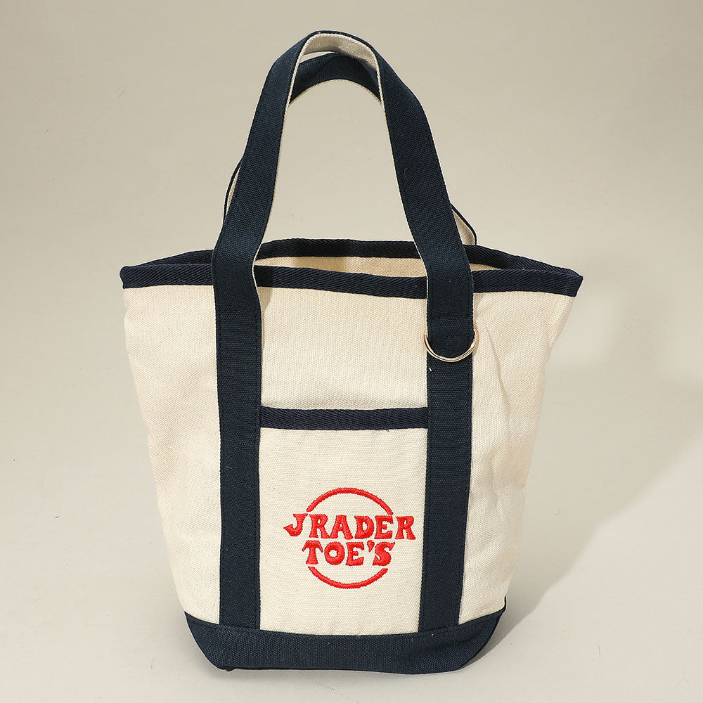 Jrader Toes Message Embroidered Small Multi Purpose Canvas Tote Bag