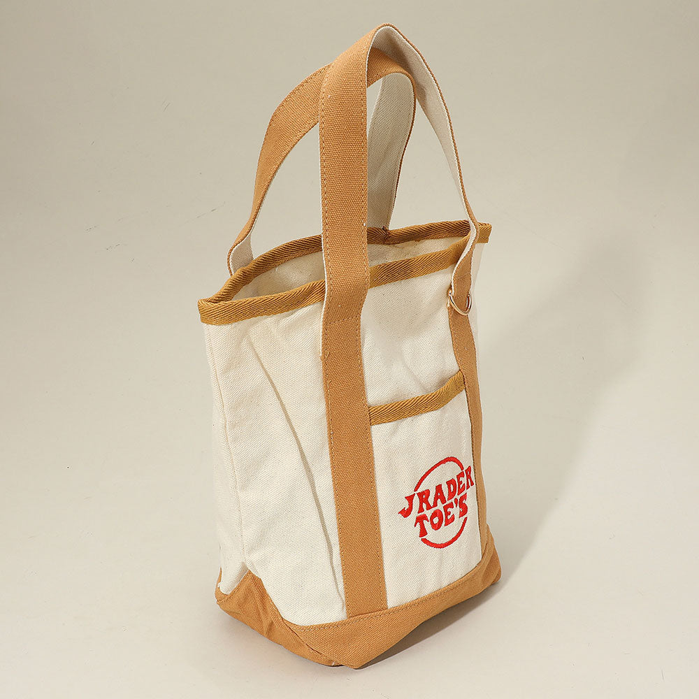 Jrader Toes Message Embroidered Small Multi Purpose Canvas Tote Bag