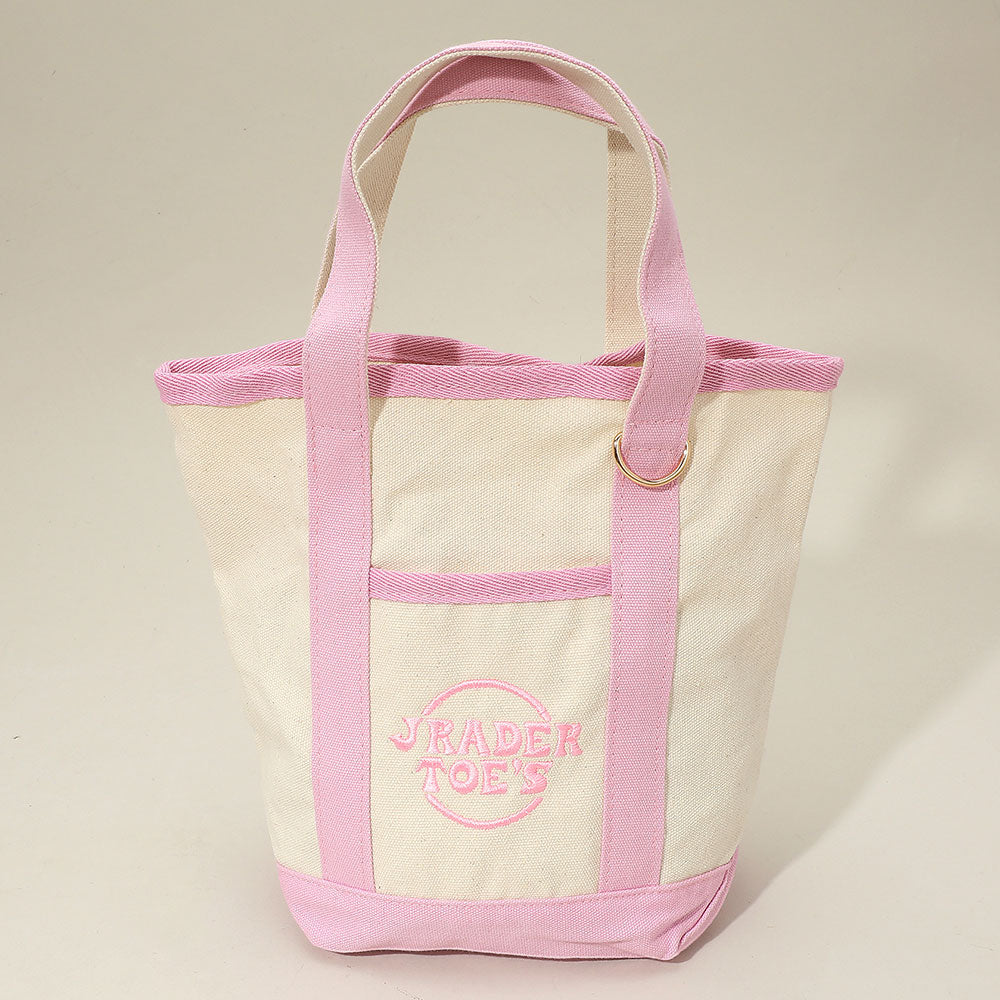 Jrader Toes Message Embroidered Small Multi Purpose Canvas Tote Bag