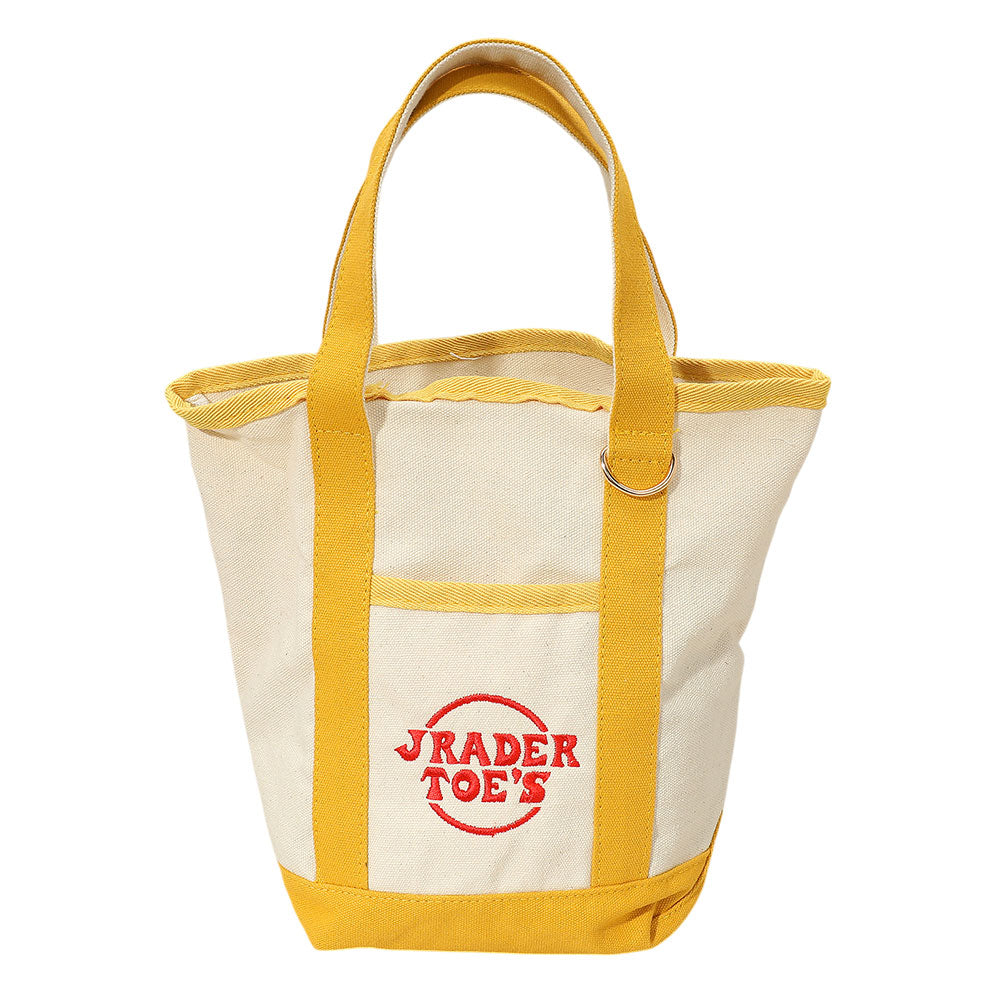 Jrader Toes Message Embroidered Small Multi Purpose Canvas Tote Bag