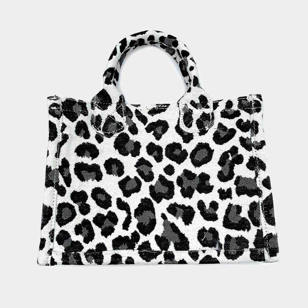 Leopard Patterned Mini Tote Bag
