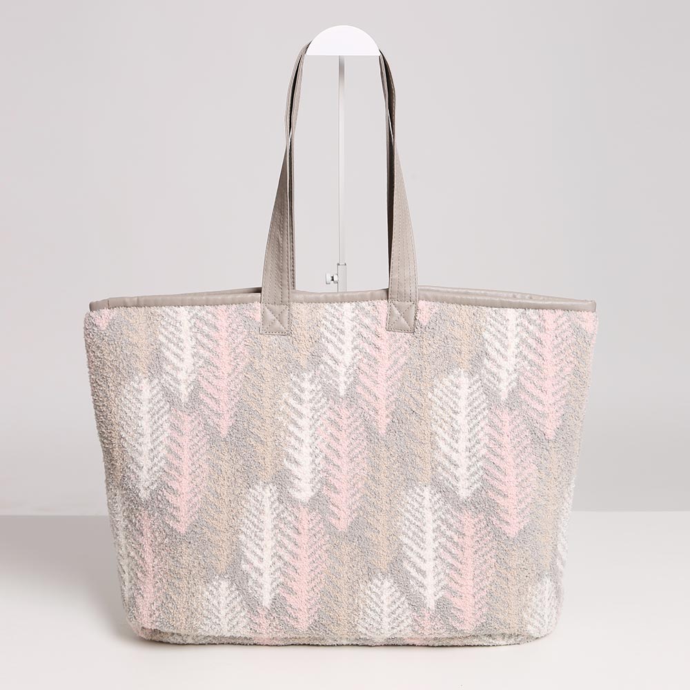 Feather Patterned Tote Bag