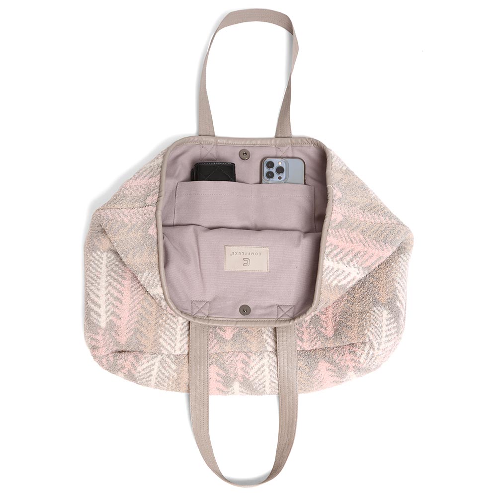 Feather Patterned Tote Bag