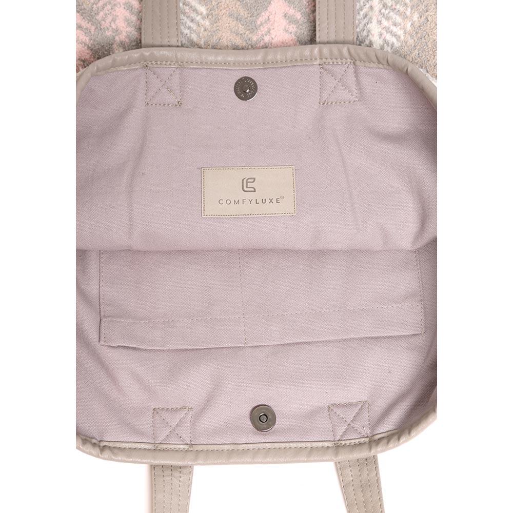 Feather Patterned Tote Bag