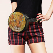 Bling Tiger Round Fanny Pack / Belt / Crossbody Bag