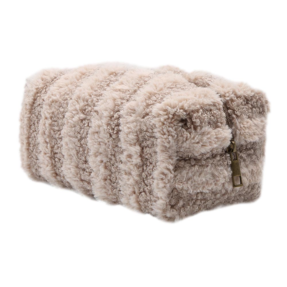 Stripe Sherpa Pouch Bag