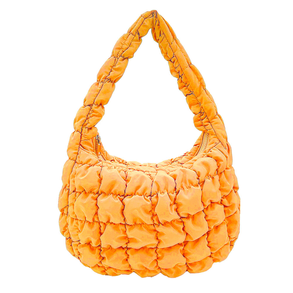 Quilted Puffer Tote / Shoulder Bag Cloud Bag