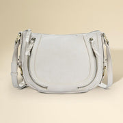 Faux Leather Compact Crossbody Bag