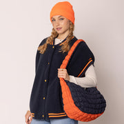 Game Day Quilted Puffer Shoulder Crossbody Bag Cloud Bag