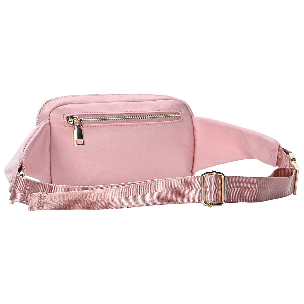 Solid Rectangle Sling Bag / Fanny Pack / Belt Bag