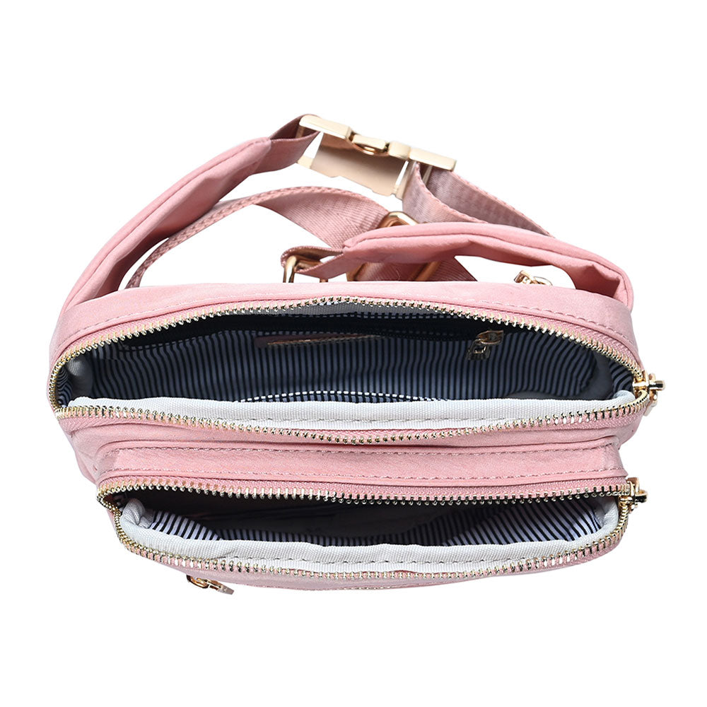 Solid Rectangle Sling Bag / Fanny Pack / Belt Bag