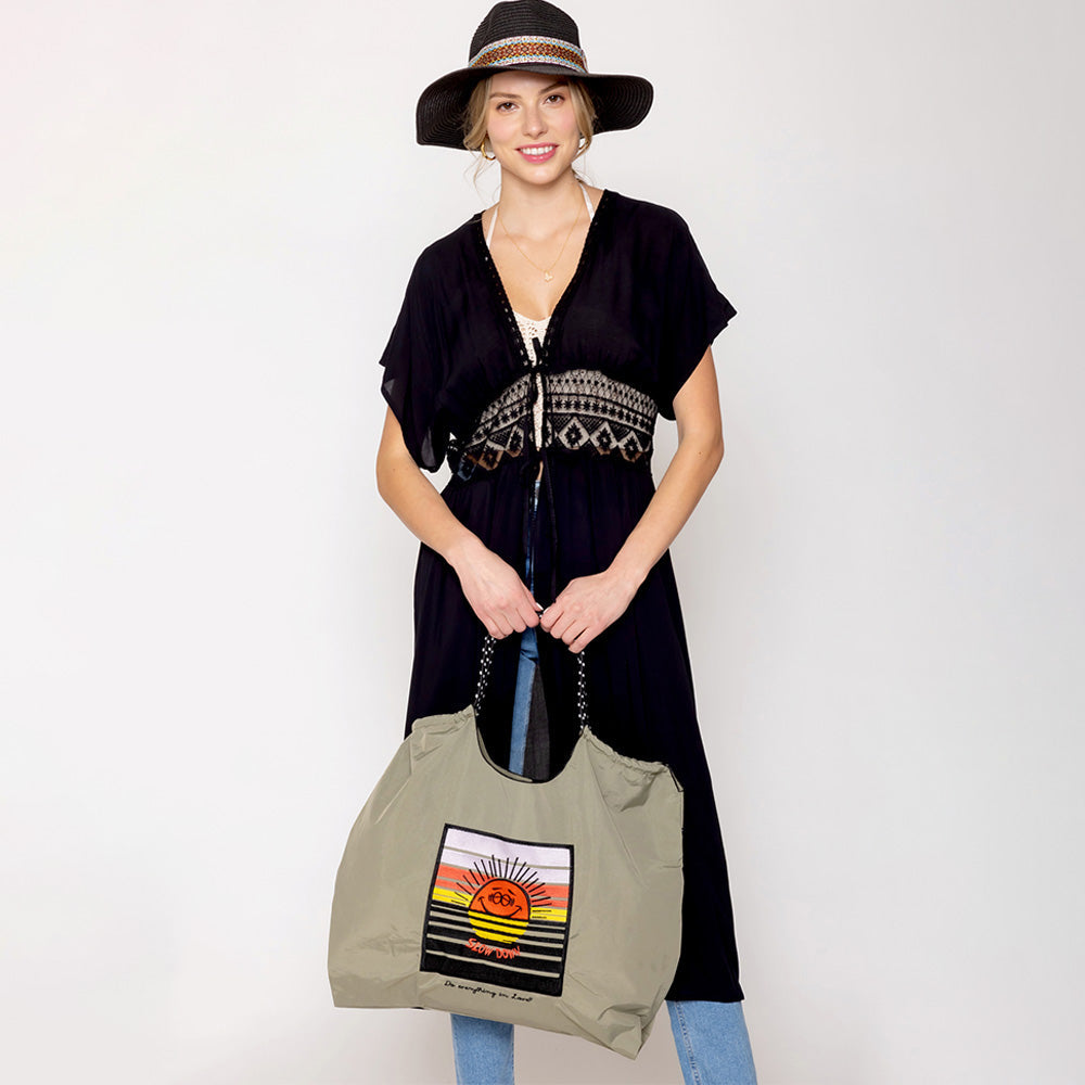 Sun Rope Nylon Tote Bag