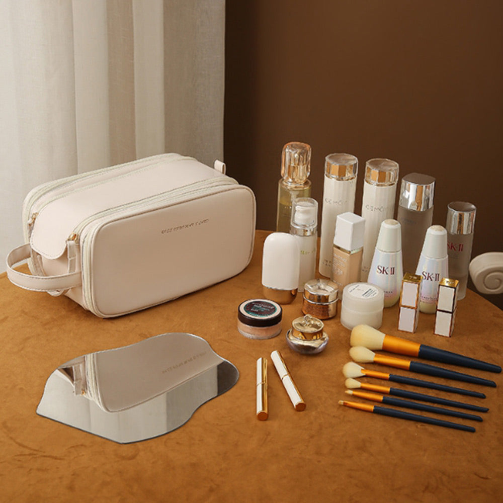 3 Layer Portable Travel Makeup Pouch Bag