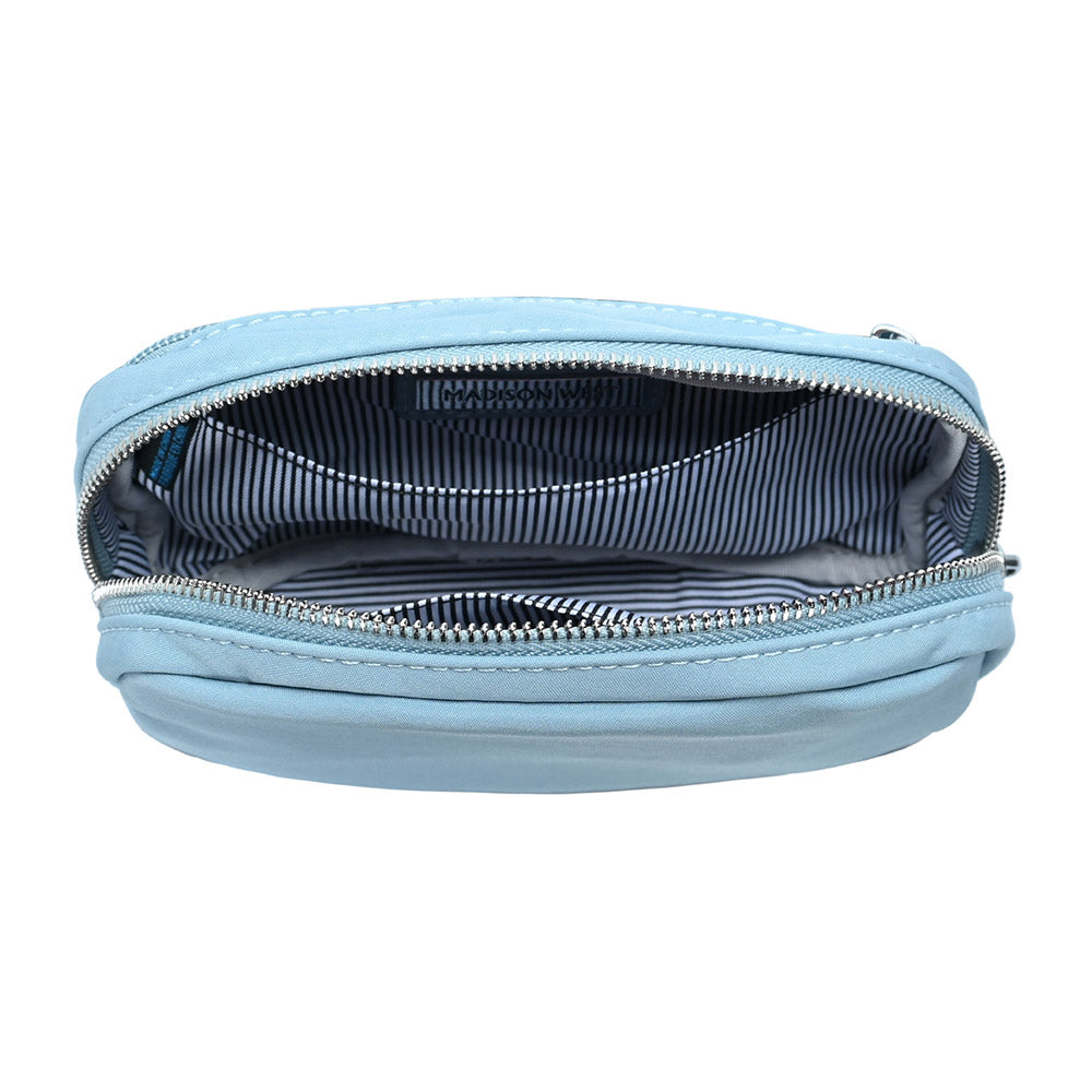 Solid Nylon Crossbody Bag