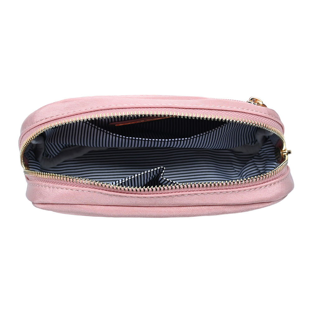Solid Nylon Crossbody Bag