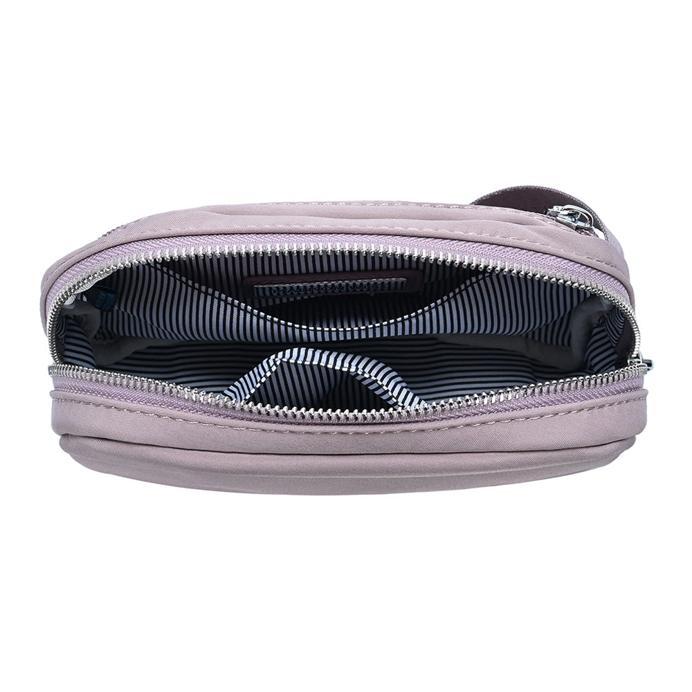 Solid Nylon Crossbody Bag
