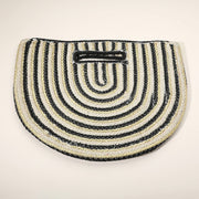 Round Stripped Knitted Woven Tote Bag