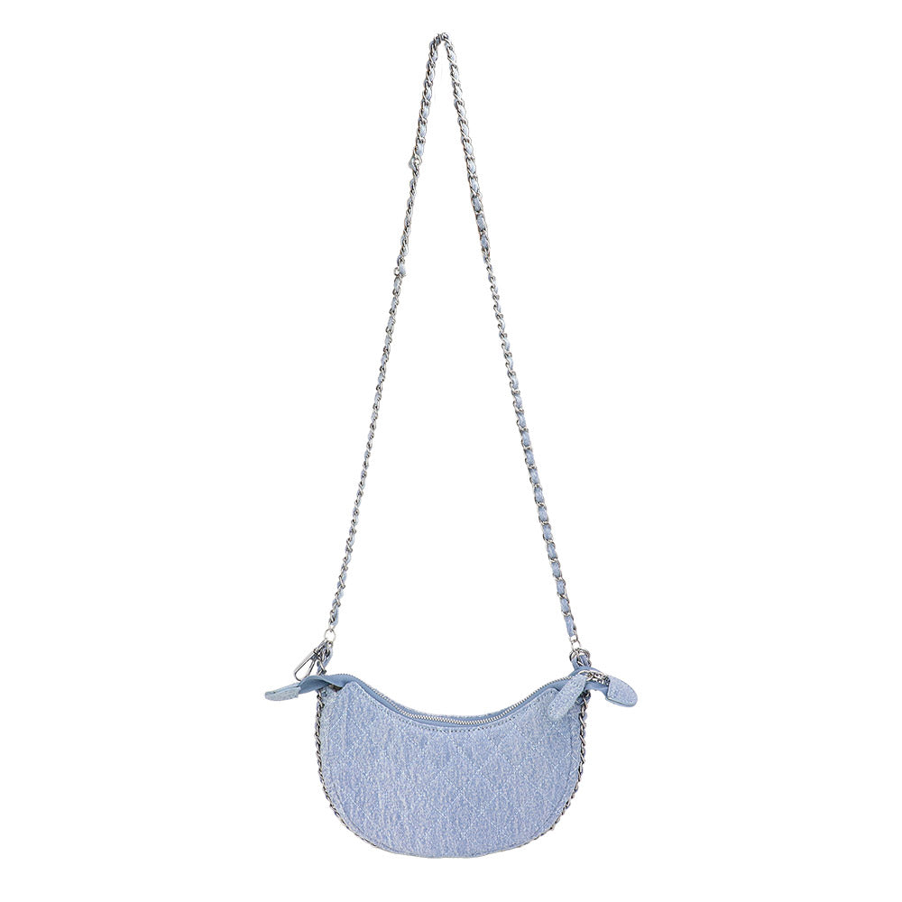 Denim Quilted Hand Bag / Crossbody Bag